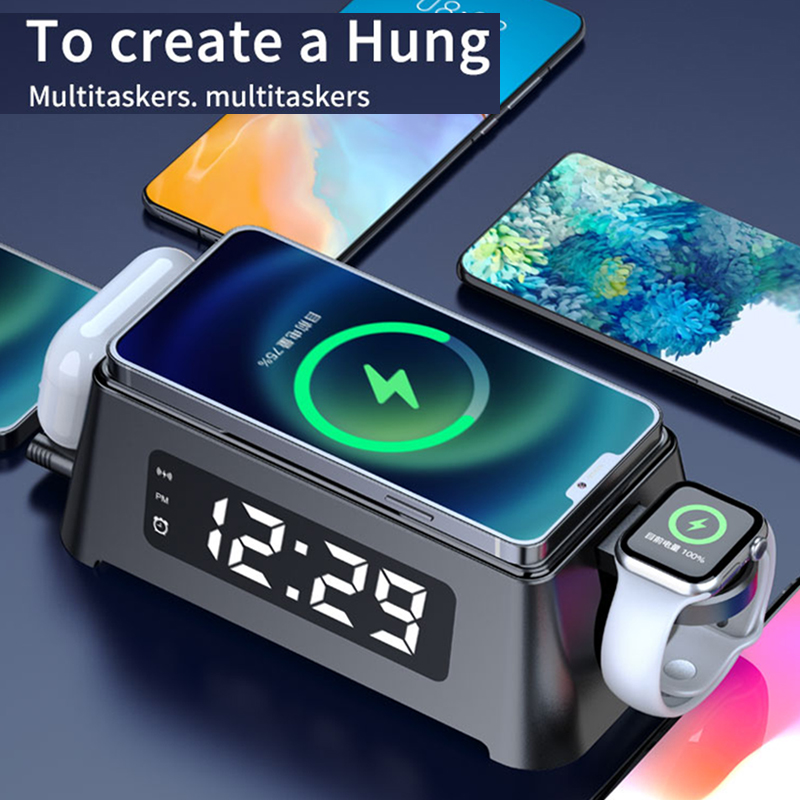 Watch Xs8 - 15W Qi Alarm Clock Wireless Charger
