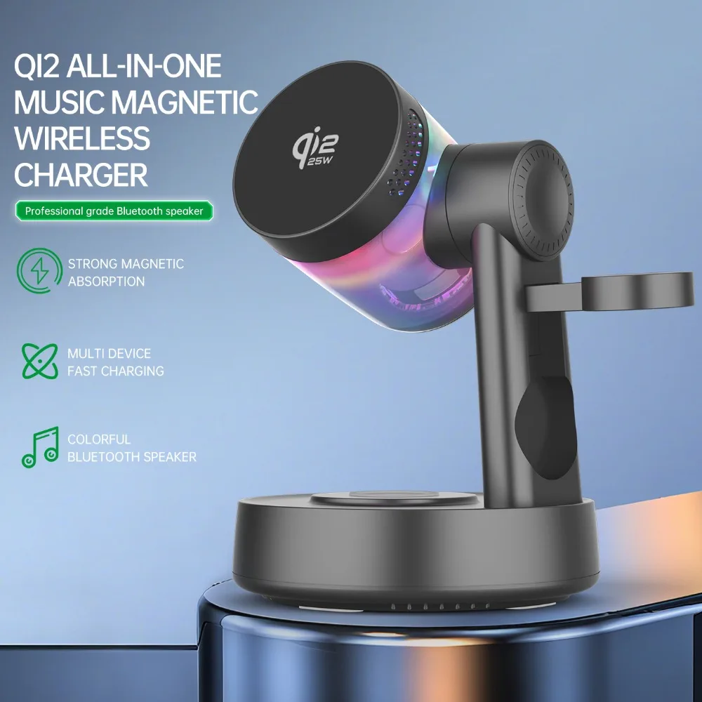 Smartwatch Watches Compatible With Iphone - Qi2 25W RGB Light Magnetic Wireless