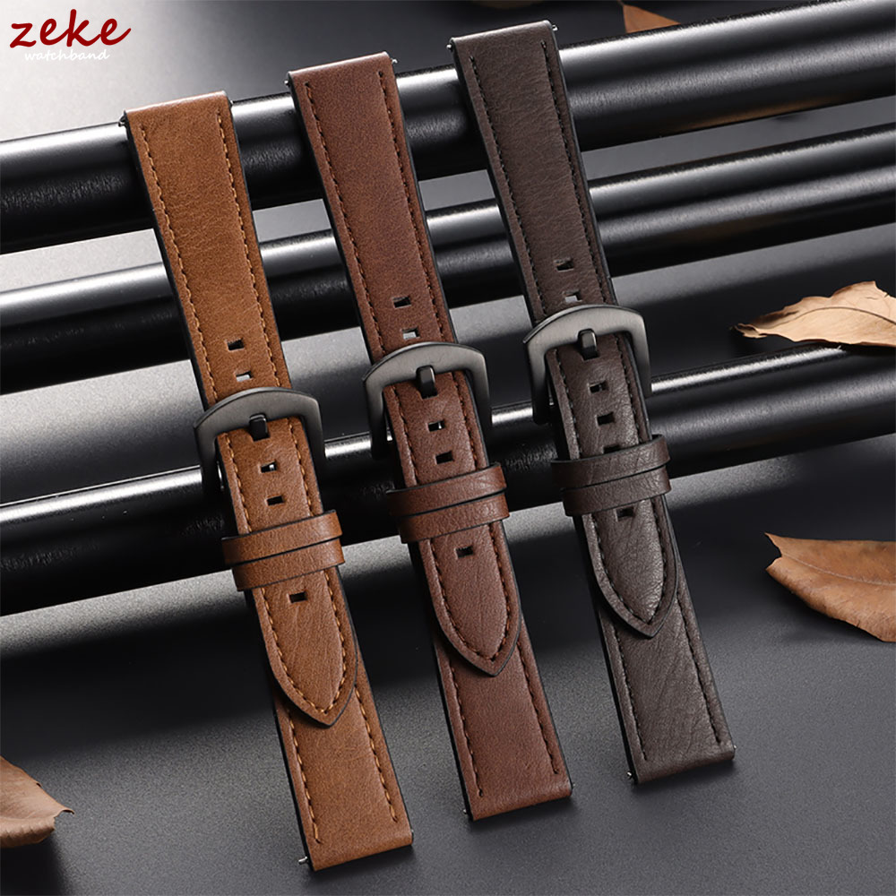 Omega Watches Smartwatch - 20/22mm Leather Strap Watchband for Amazfit