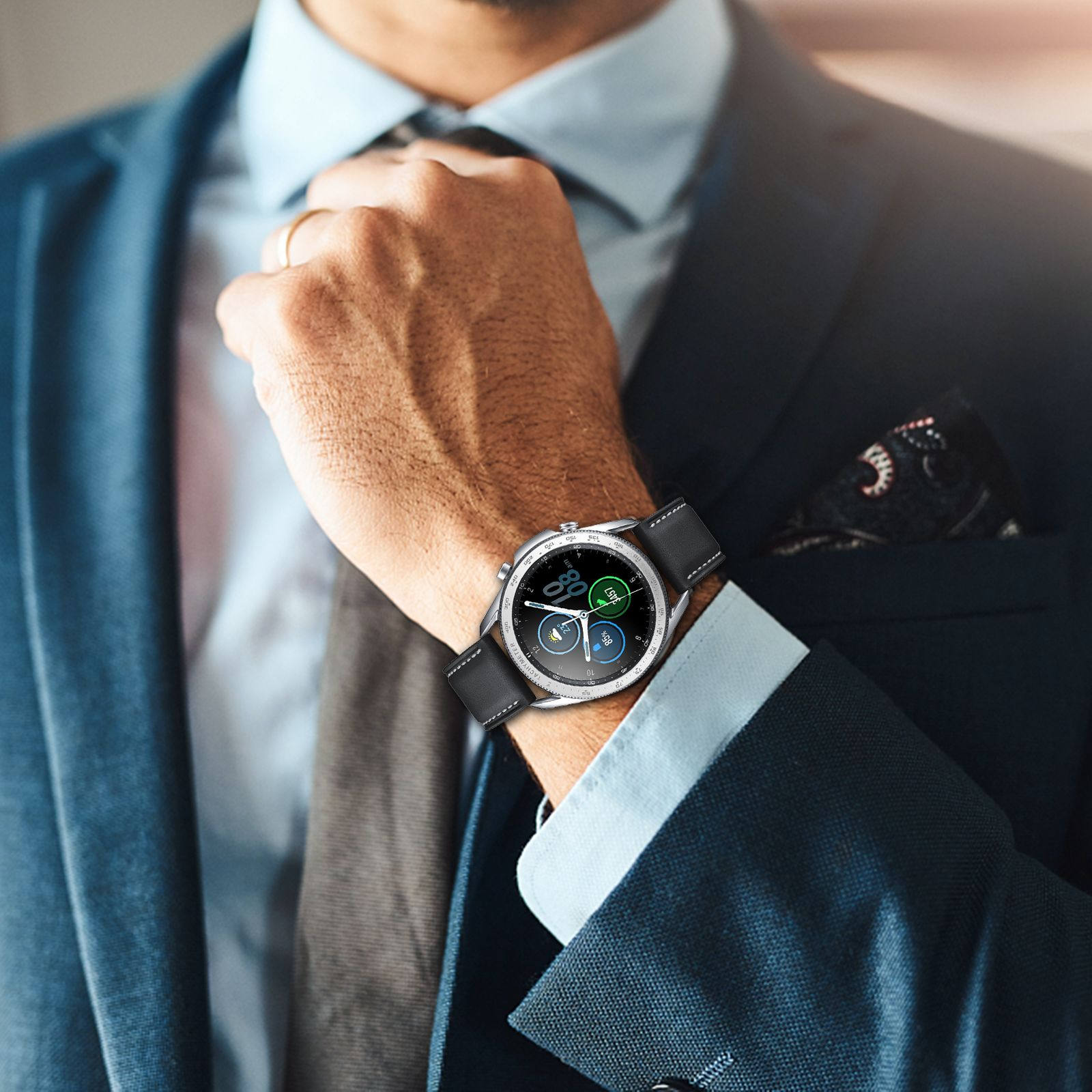 Smartwatch Ring Watches - Aluminum Alloy Watch Frame Bezel Ring