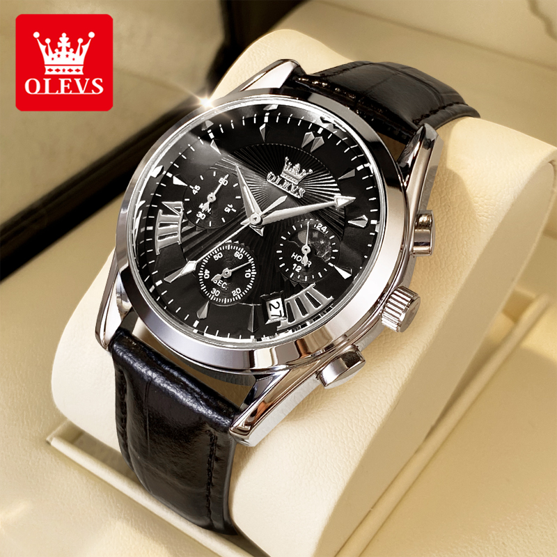 Analog Quartz Watch - OLEVS casual fashion men's watches Moon