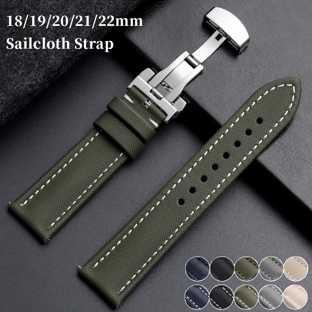 Omega Watches Smartwatch - 18mm 19mm 20mm 21mm 22mm Sailcloth