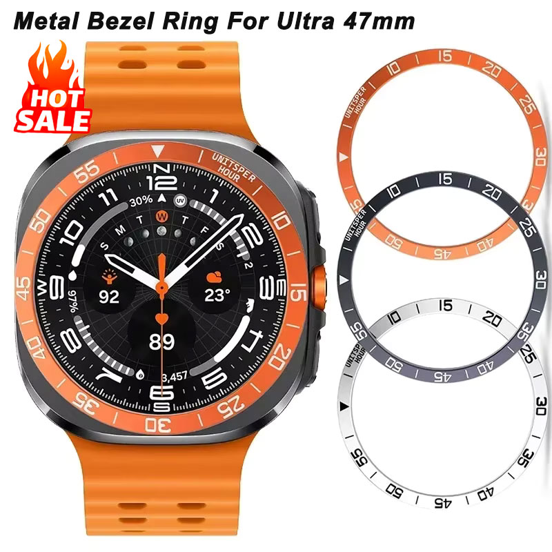 Watch Smartwatch Android - Metal Cover Bezel Ring Case For