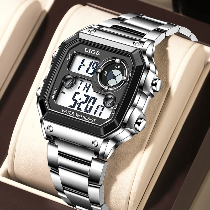 Analog Quartz Watch - LIGE Fashion Casual Electronic Man Watch
