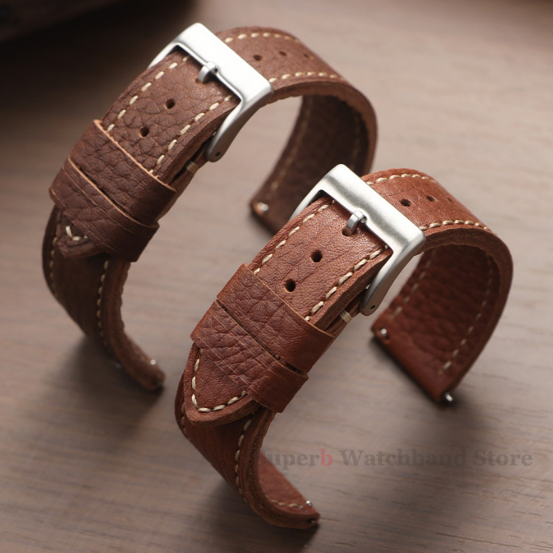 Omega Watches Smartwatch - Cowhide Watch Band 20mm 22mm 24mm