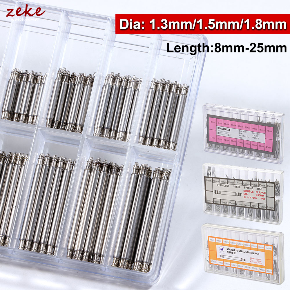 Spring Bar Tool - 1set Dia 1.3mm/1.5mm/1.8mm Strainless Steel Spring