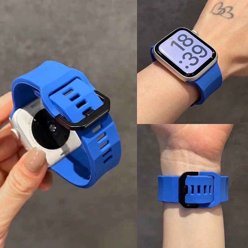Smartwatch Premium Watches For Men - Premium Soft Wavy Silicone Watch Band