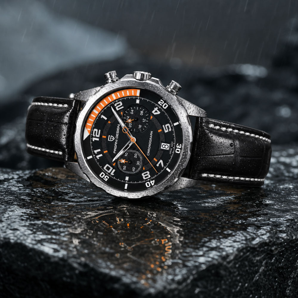 Anti-Magnetic Watch - PAGANI DESIGN Classic Leather Men Watch