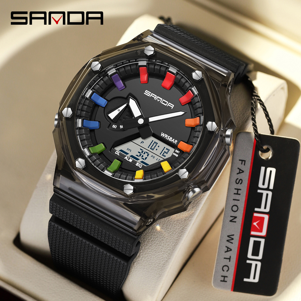 Smartwatch Army Watches For Men - SANDA 3341Digital LED Watch Men Military