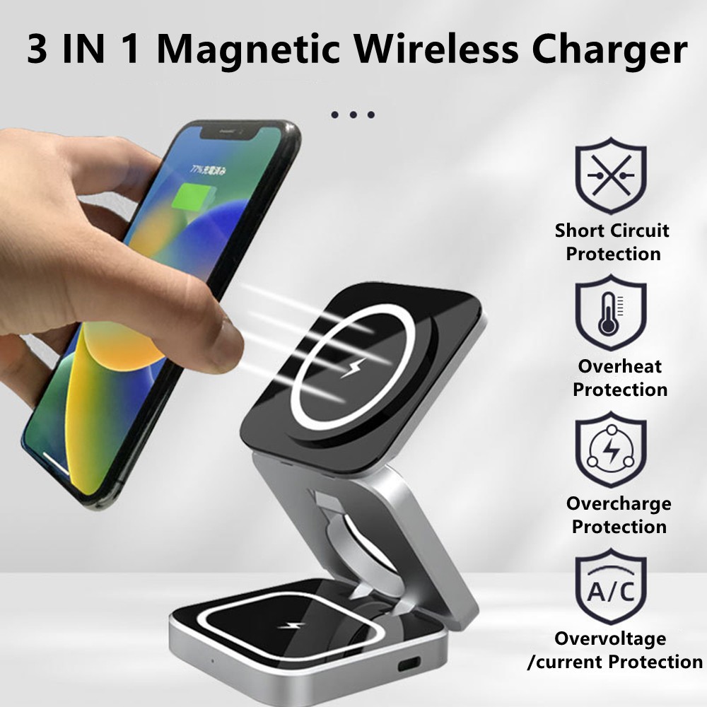 Smartwatch Watches Compatible With Iphone - Foldable Magnetic Wireless Charger Stand Magnet