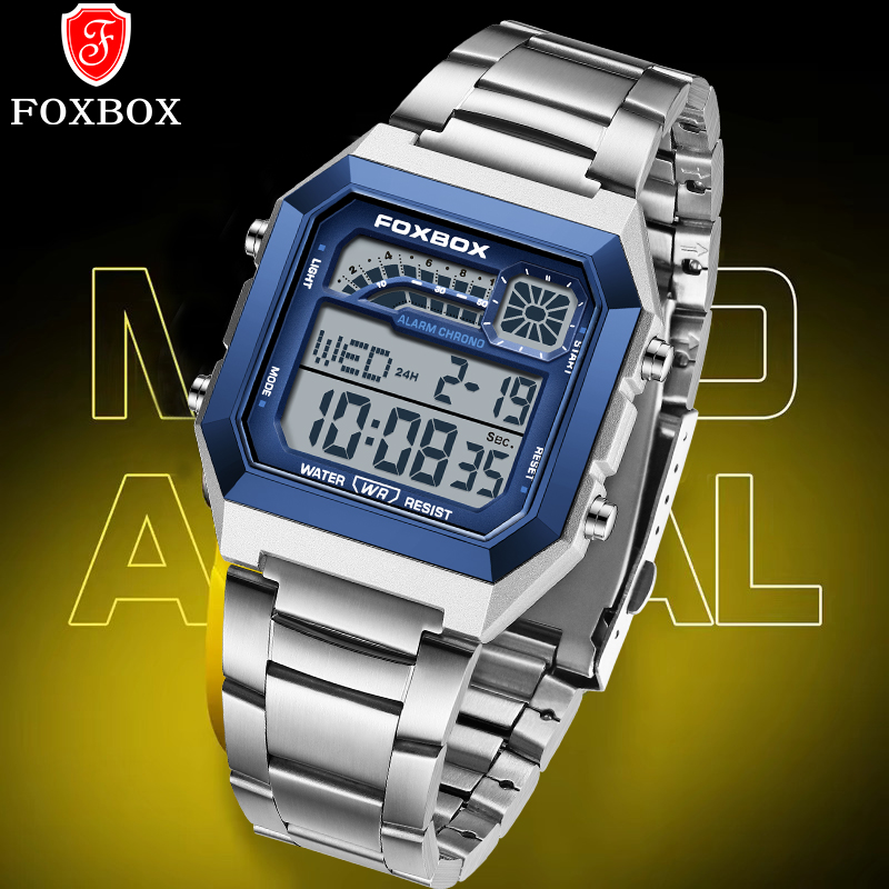Analog Quartz Watch - FOXBOX Fashion Luxury Digital Man Watch