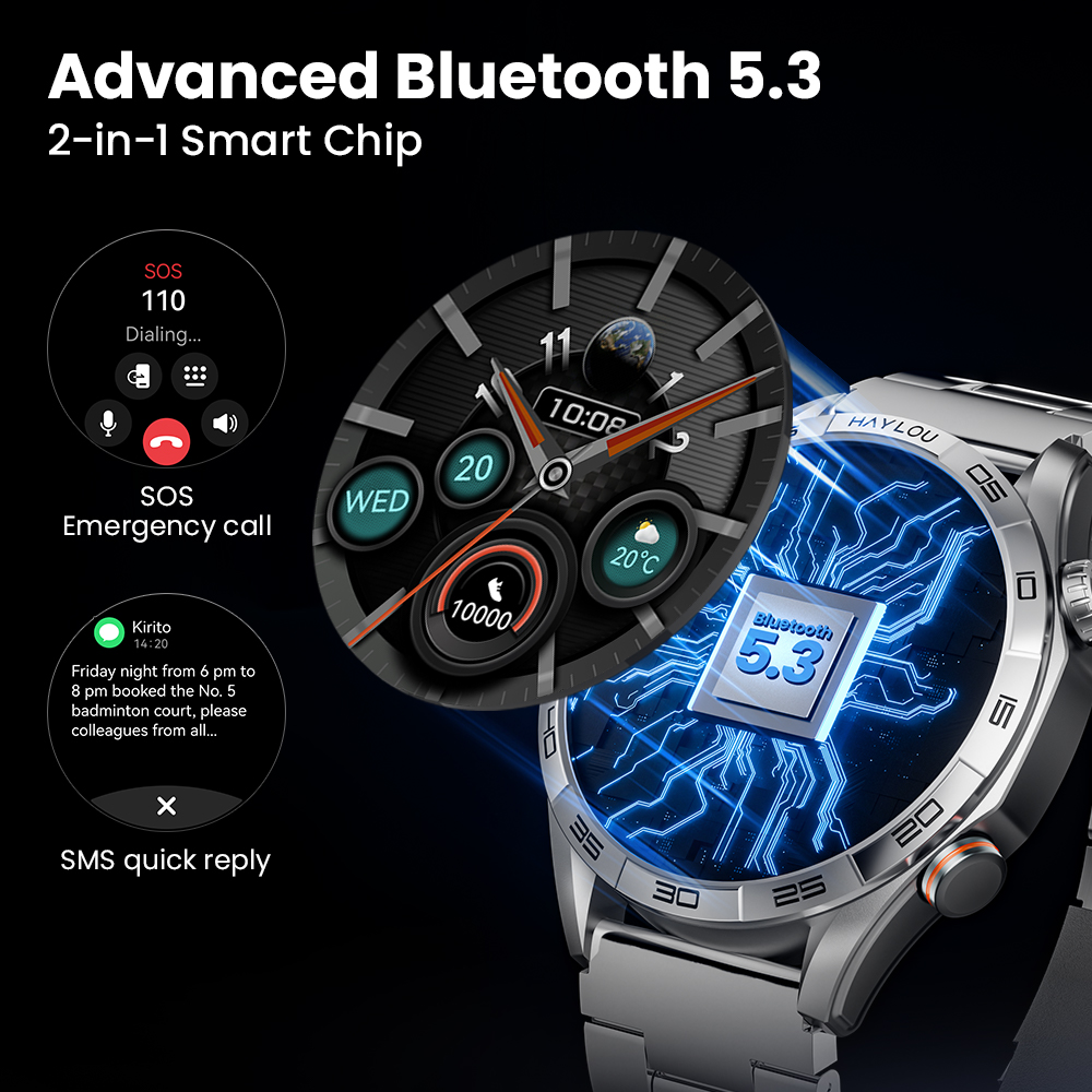 HAYLOU Solar 5 Voice Calling S - Smartwatch Health Watches 评论和价格