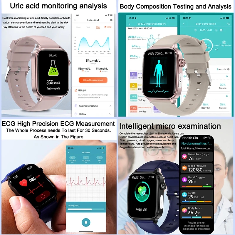 2025 New For XIAOM1 ECG+PPG Bl - Smartwatch Health Watches 评论和价格