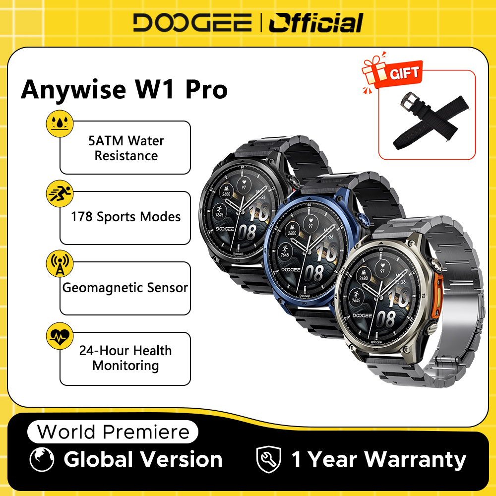DOOGEE ANYWISE W1 PRO Smartwat - Smartwatch Health Watches 评论和价格