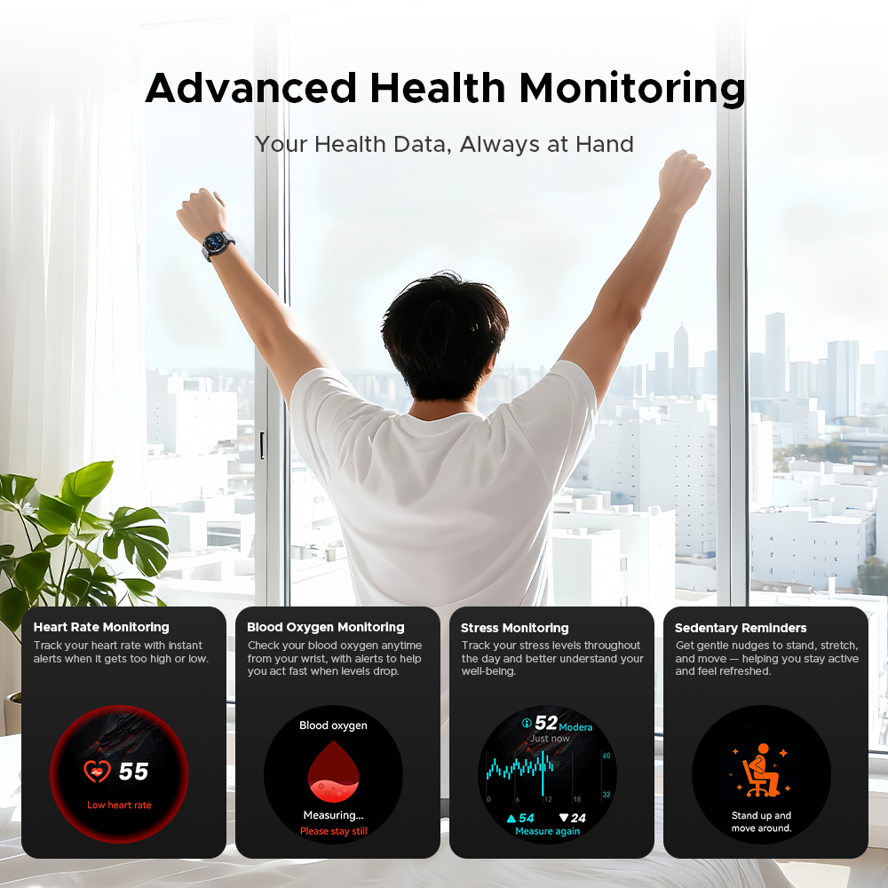 DOOGEE ANYWISE W1 PRO Smartwat - Smartwatch Health Watches 评论和价格