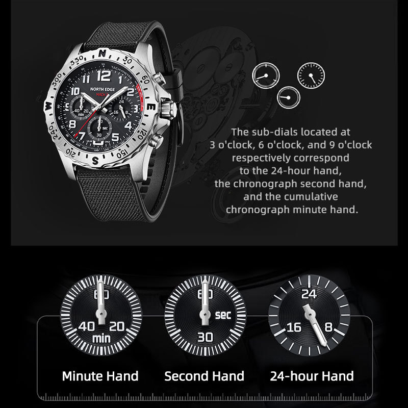 NORTH EDGE Men Watch Solar Pow - Smartwatch Premium Watches For Men 评论和价格