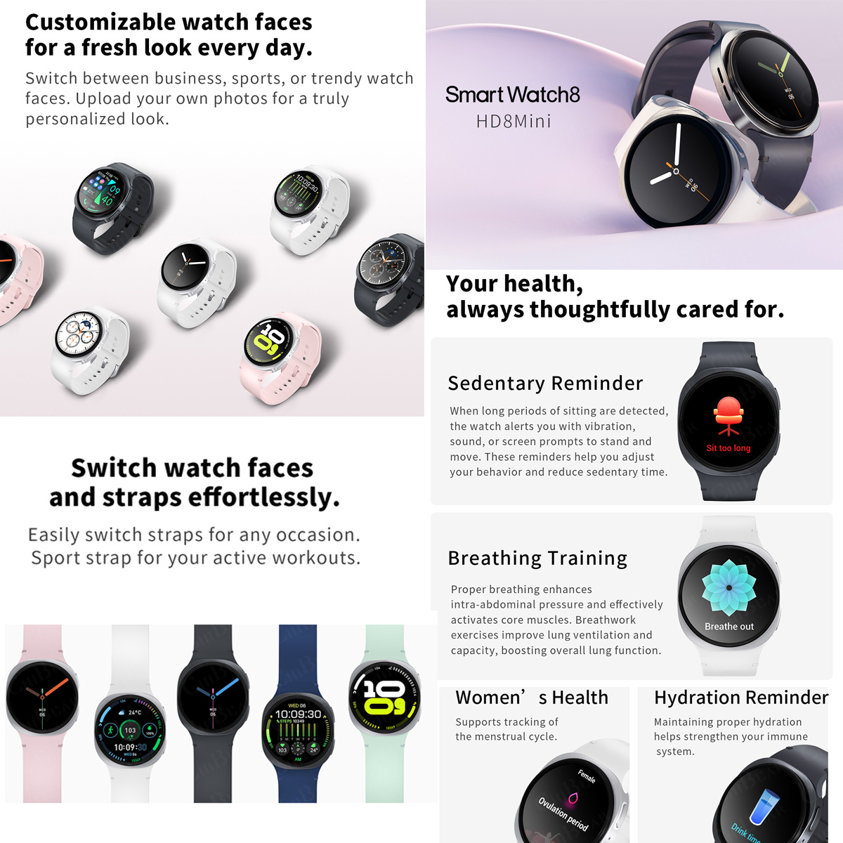 2026 New Watches 8 Mini GPS Tr - Smartwatch Health Watches 评论和价格