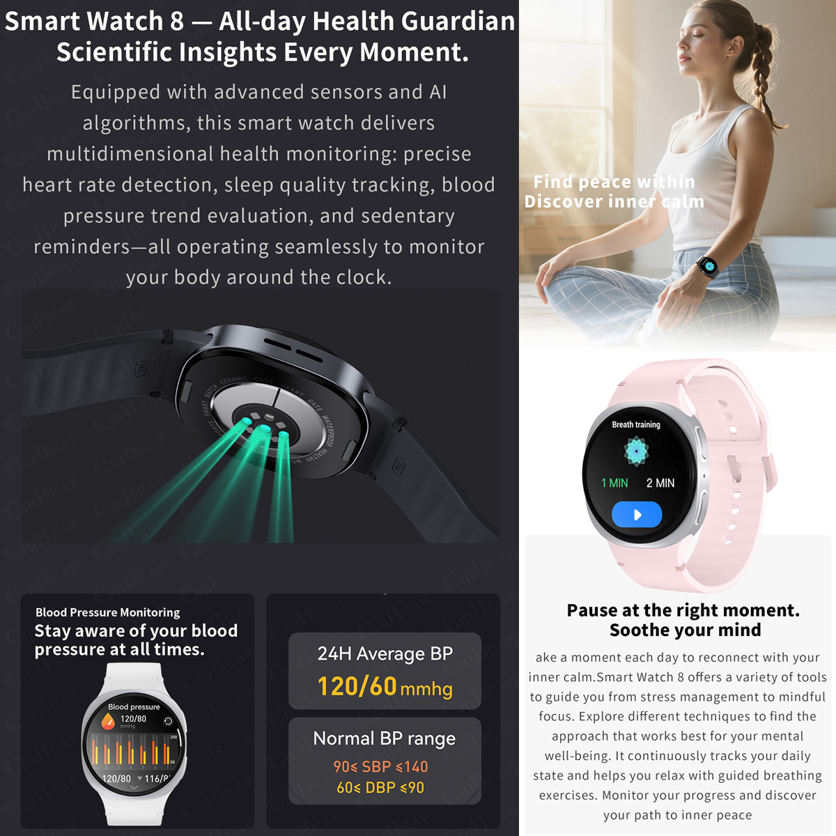 2026 New Watches 8 Mini GPS Tr - Smartwatch Health Watches 评论和价格