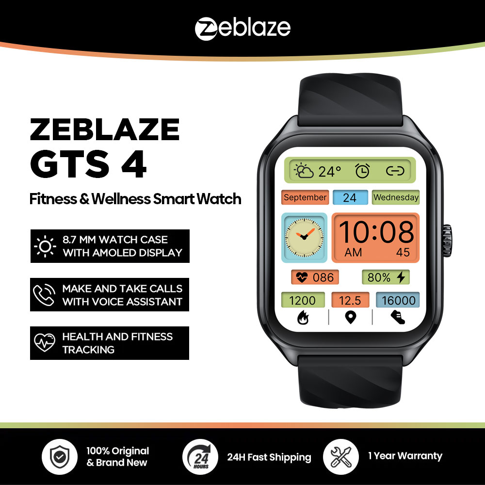 New Zeblaze GTS 4 Voice Callin - Smartwatch Health Watches 评论和价格