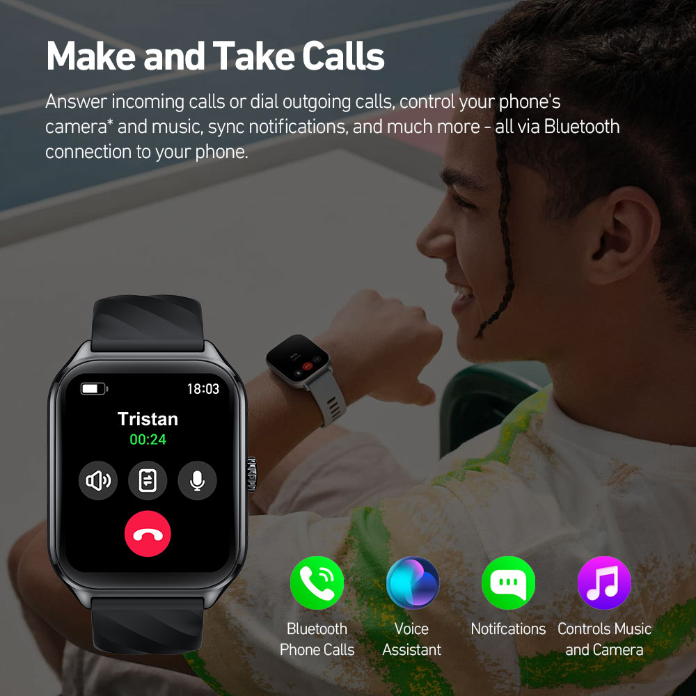 New Zeblaze GTS 4 Voice Callin - Smartwatch Health Watches 评论和价格
