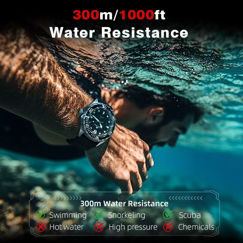 Stainless Steel Diving Watch S - Smartwatch Ring Watches 评论和价格