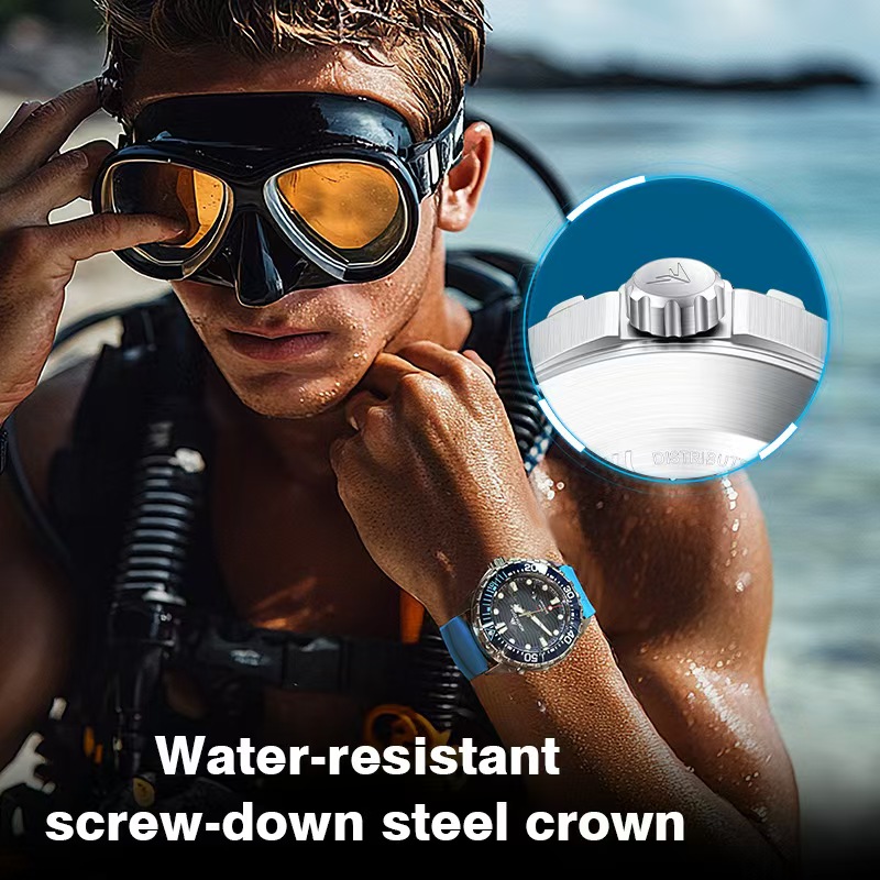 Stainless Steel Diving Watch S - Smartwatch Ring Watches 评论和价格