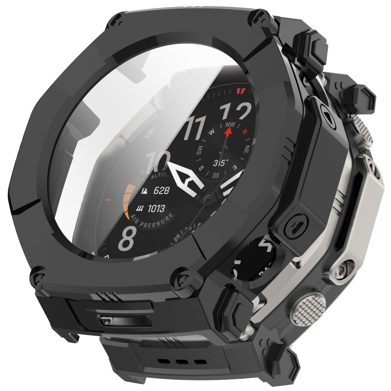 PC+Tempered Glass Case for Ama - Smartwatch Watches Amazfit 评论和价格