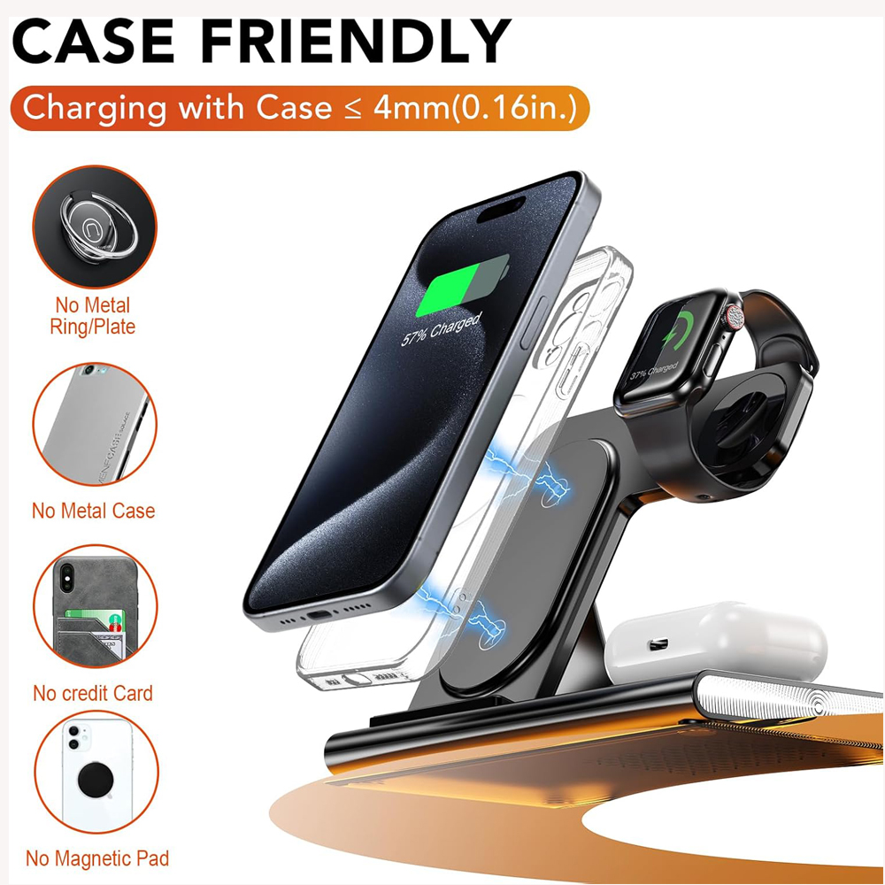 3 in 1 Foldable Charging Stati - Watch Xs8 评论和价格
