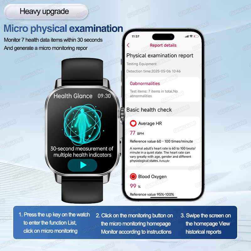 New Health Care AI Doctor Accu - Smartwatch Health Watches 评论和价格