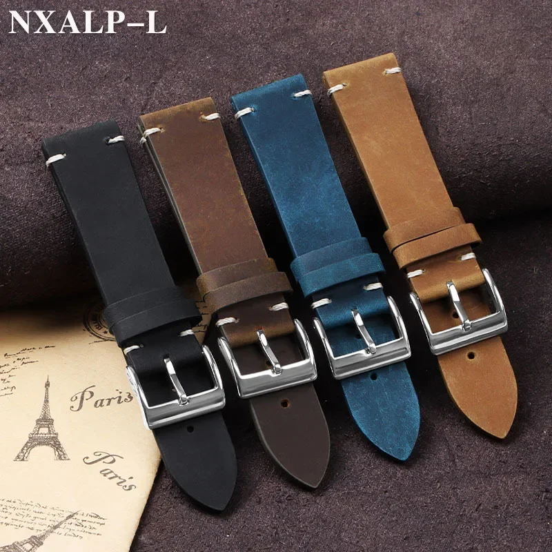 Vintage Oil Wax Leather Watch  - Omega Watches Smartwatch 评论和价格