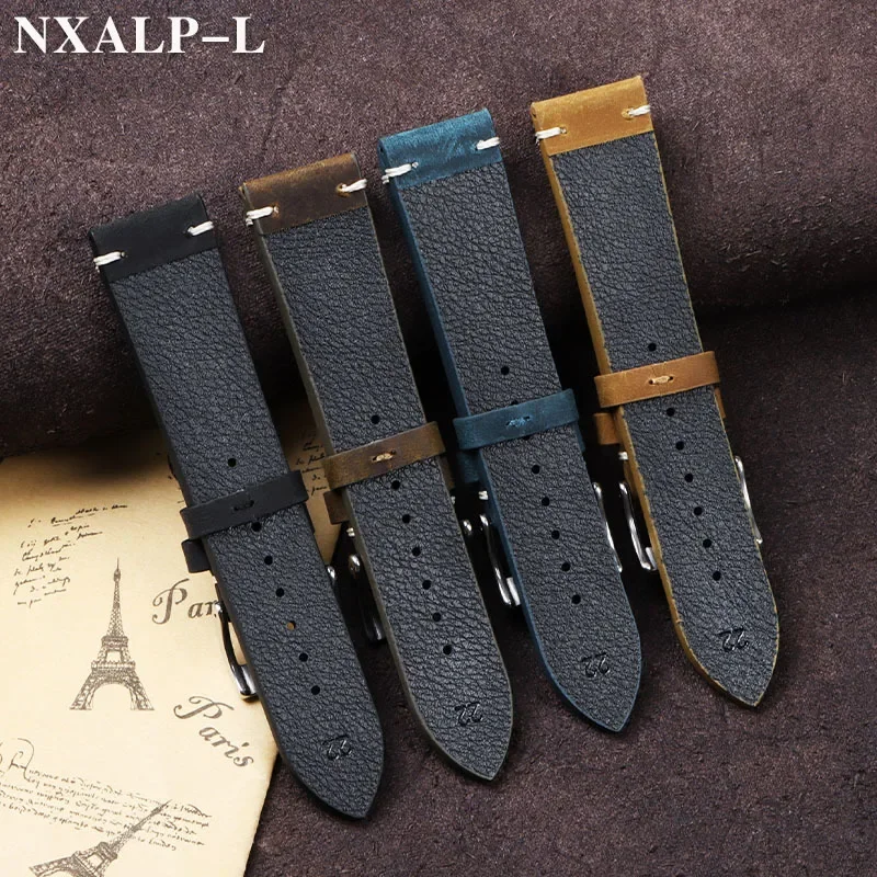 Vintage Oil Wax Leather Watch  - Omega Watches Smartwatch 评论和价格