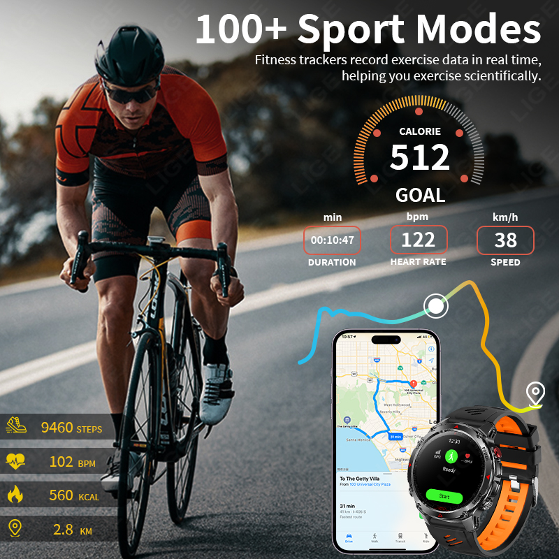 LIGE New Smart Watch Men Outdo - Smartwatch Premium Watches For Men 评论和价格