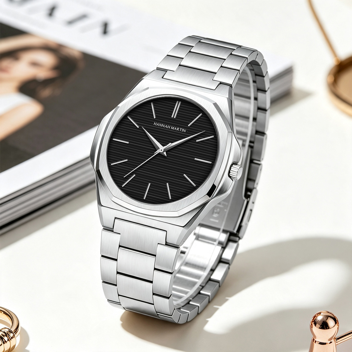 Women Gift Watch 40mm Dial Lig - Anti-Magnetic Watch 评论和价格