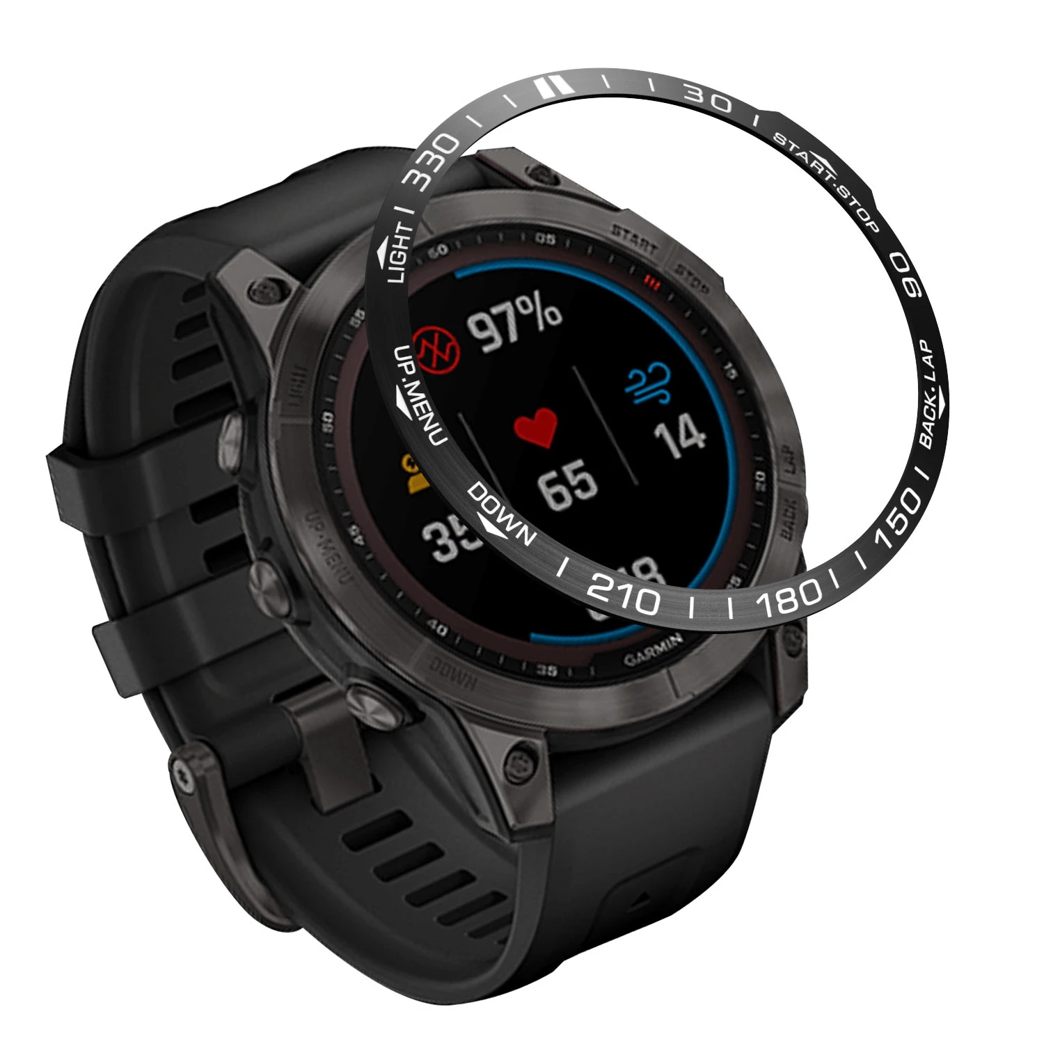 Bezel for Garmin Fenix 7 7X 6  - Smartwatch Ring Watches 评论和价格