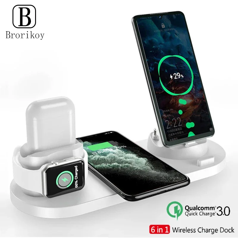 Fast Wireless Charger 6 in 1 C - Watch Xs8 评论和价格