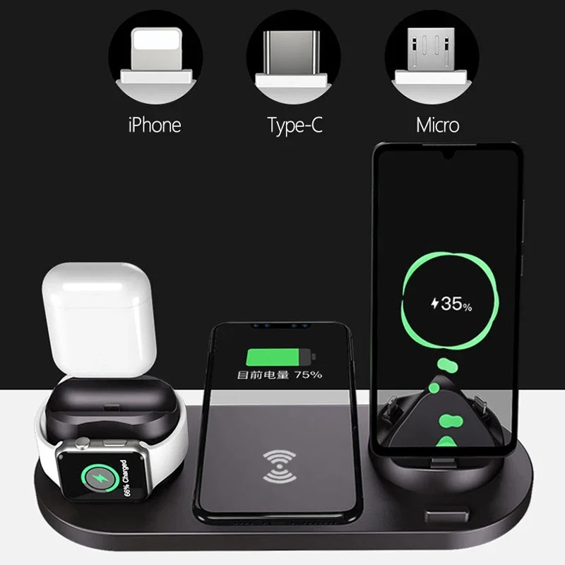 Fast Wireless Charger 6 in 1 C - Watch Xs8 评论和价格
