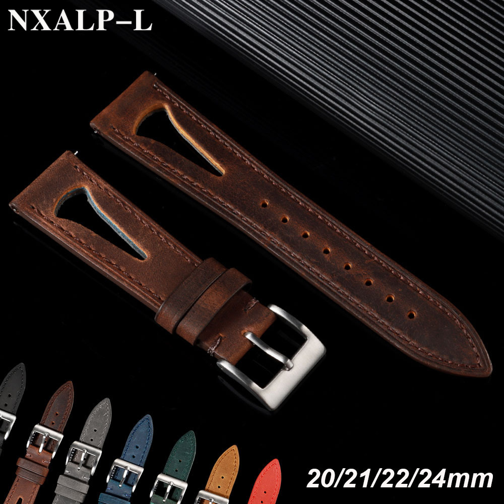 Cowhide Watch Band 20mm 21mm 2 - Omega Watches Smartwatch 评论和价格