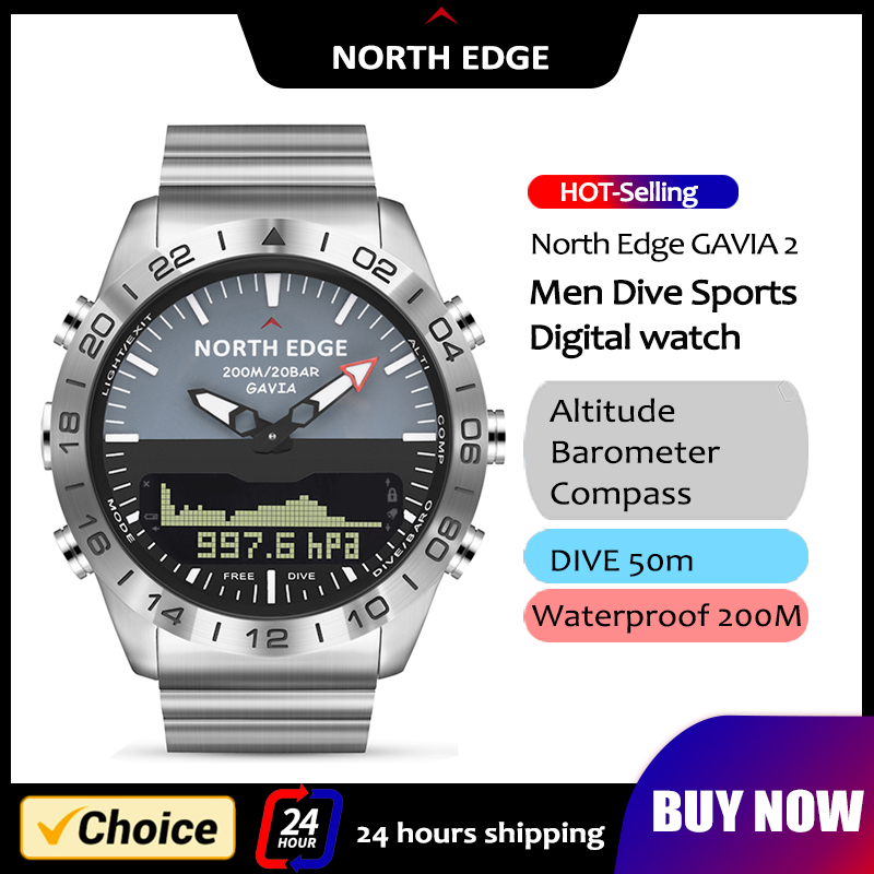 NORTH EDGE Mens Dive Watch Mil - Smartwatch Army Watches For Men 评论和价格