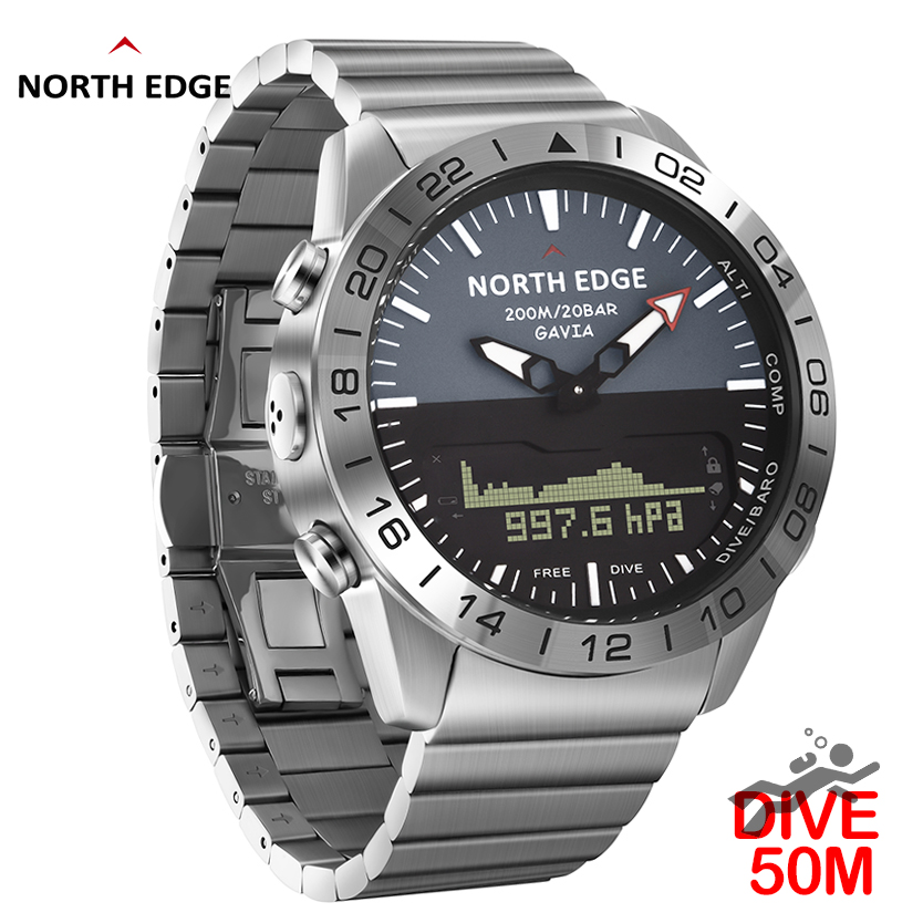 NORTH EDGE Mens Dive Watch Mil - Smartwatch Army Watches For Men 评论和价格