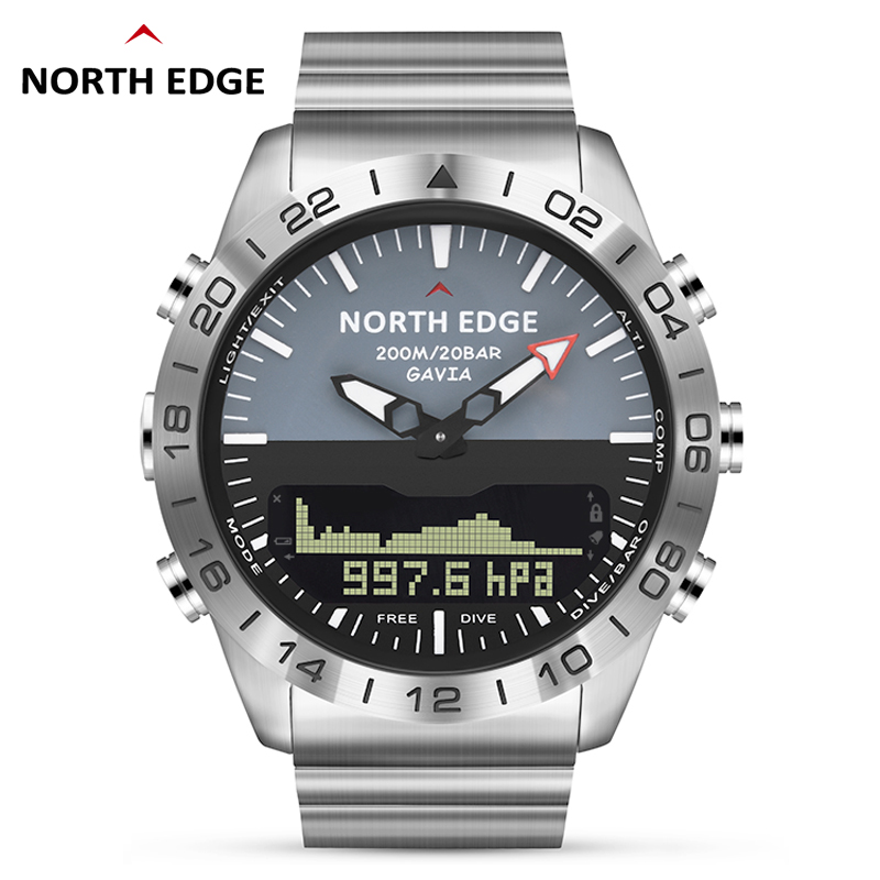 NORTH EDGE Mens Dive Watch Mil - Smartwatch Army Watches For Men 评论和价格