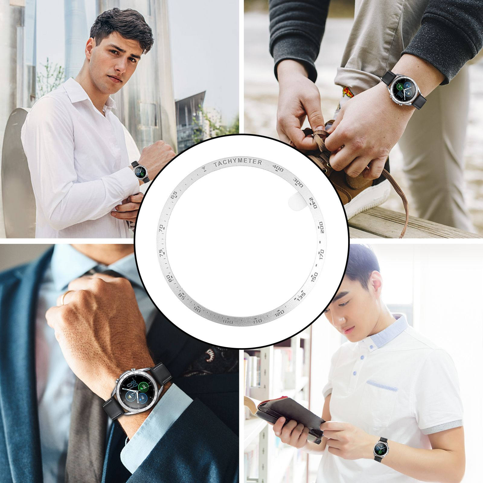 Aluminum Alloy Watch Frame Bez - Smartwatch Ring Watches 评论和价格
