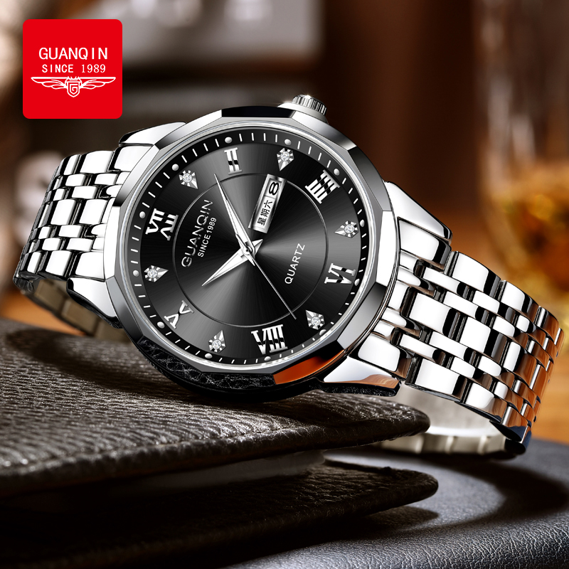 GUANQIN Premium Men's Quartz W - Smartwatch Premium Watches For Men 评论和价格