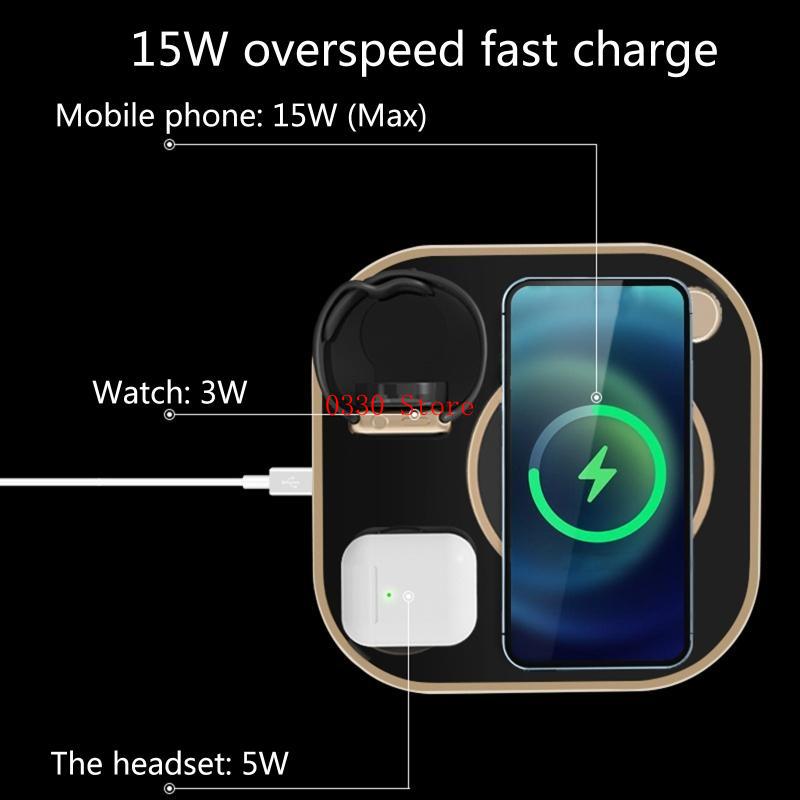 15W Fast Wireless 3 in 1 Qi Ch - Watch Xs8 评论和价格