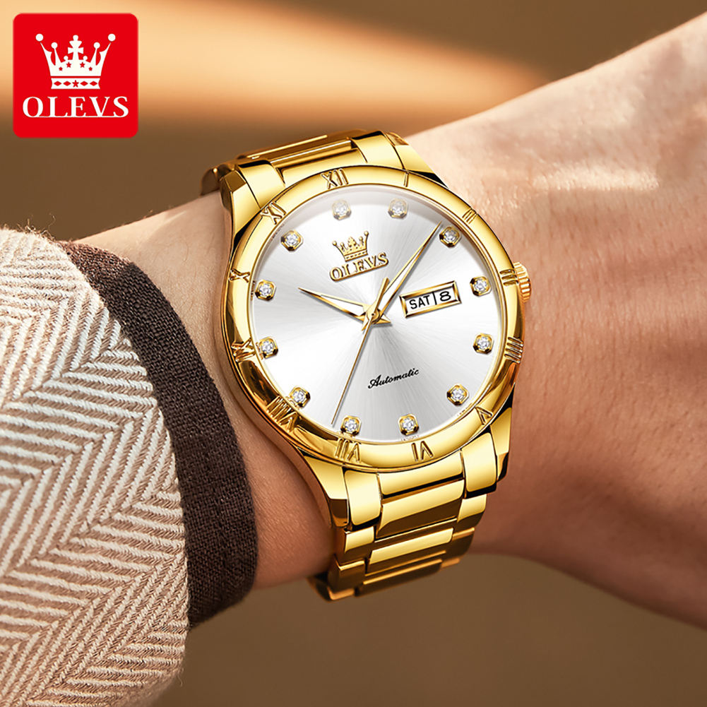 OLEVS Men's Watches Luxury Cas - Anti-Magnetic Watch 评论和价格