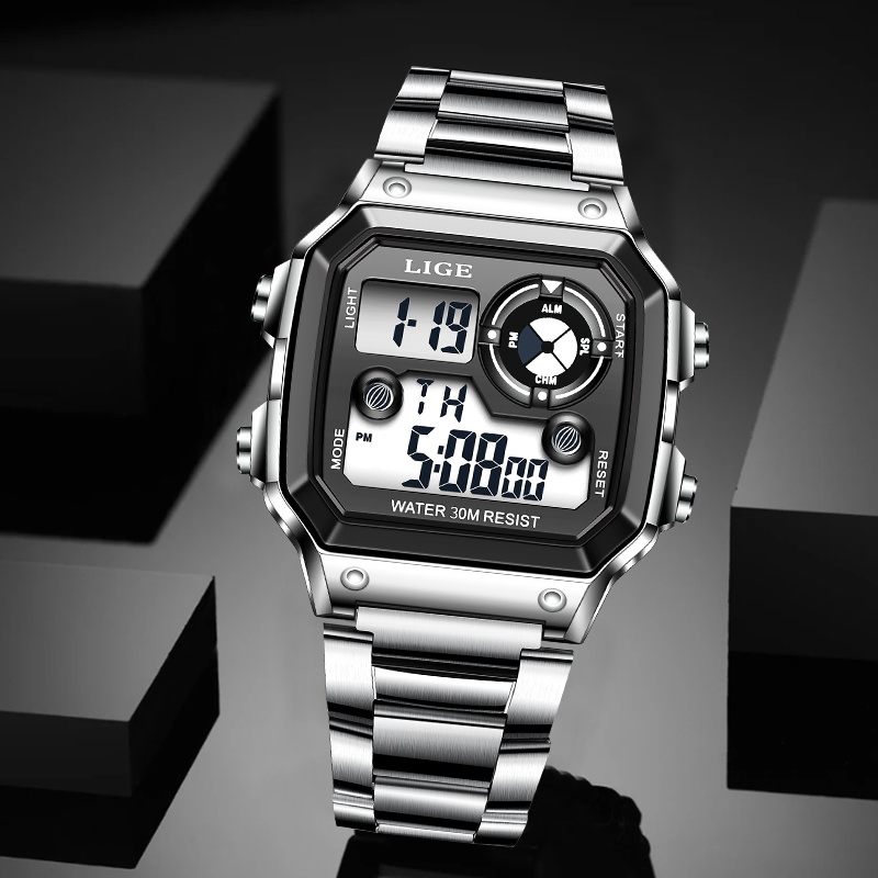 LIGE Fashion Casual Electronic - Analog Quartz Watch 评论和价格