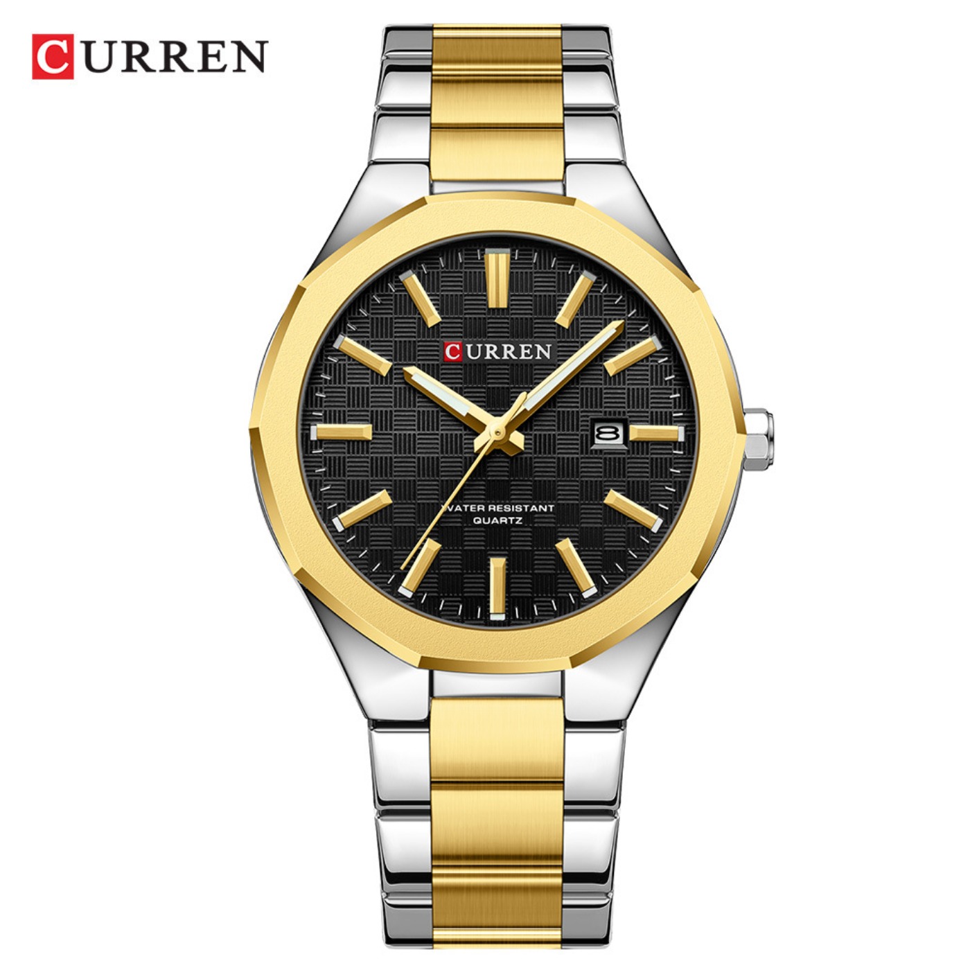 CURREN Men's Simple Black Dial - Analog Quartz Watch 评论和价格