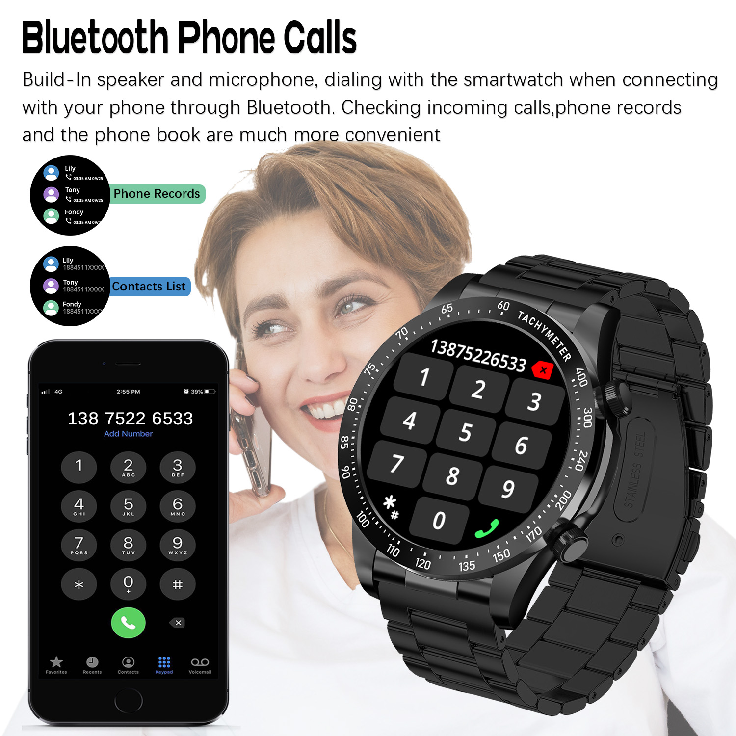 ROLLSTIMI Premium All-Match Me - Smartwatch Premium Watches For Men 评论和价格