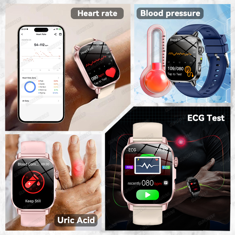 GUHUAVMI 2026 New Precise Heal - Smartwatch Health Watches 评论和价格