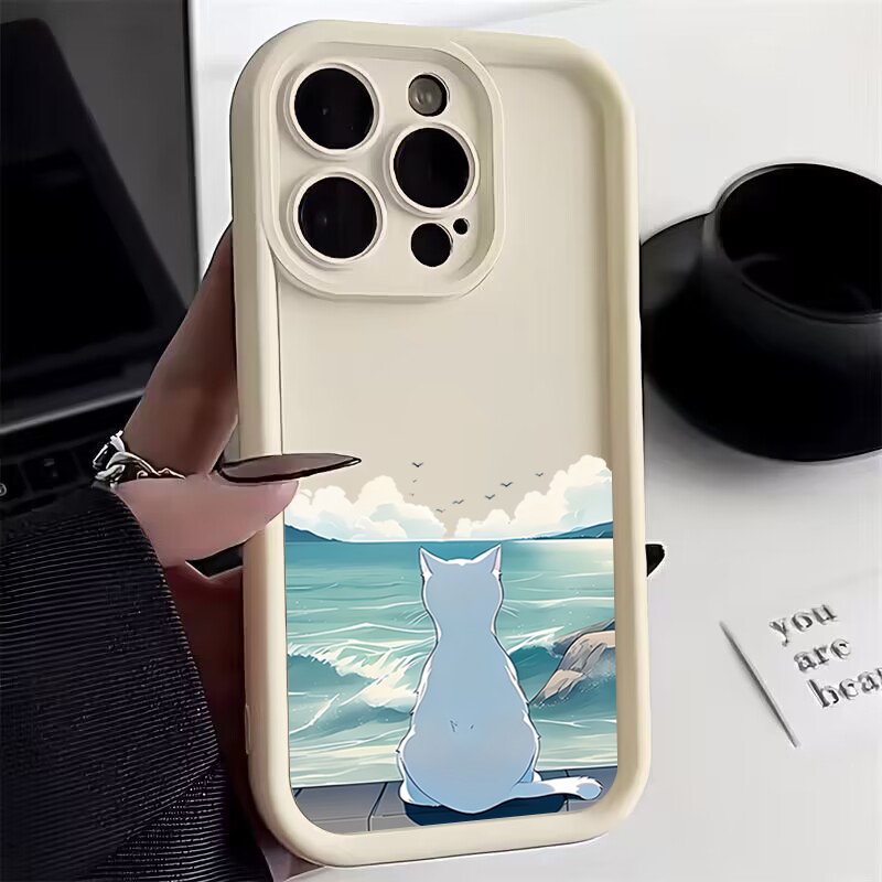 Cute Cat Watching the Sea Phon - Watch Xs8 评论和价格
