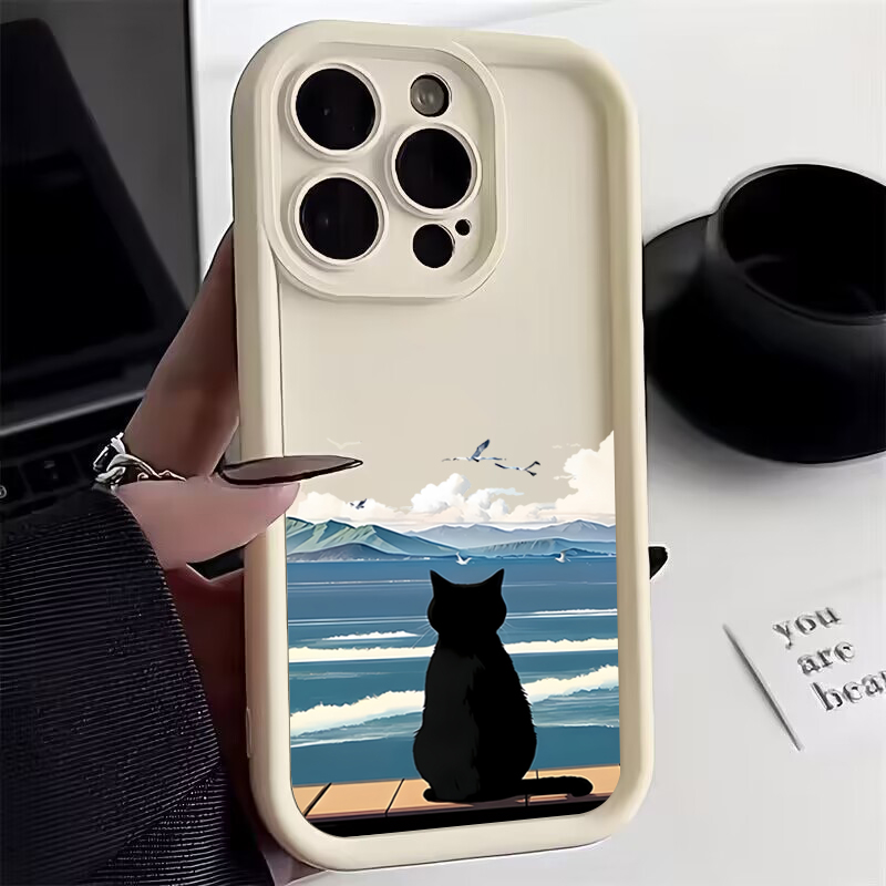 Cute Cat Watching the Sea Phon - Watch Xs8 评论和价格